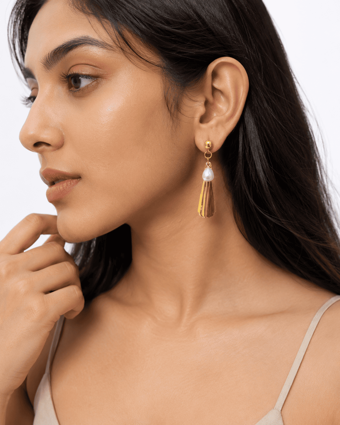 Teardrop Pearl Earrings