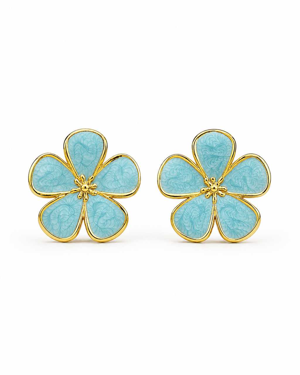 Ocean Blossom Stud Earrings