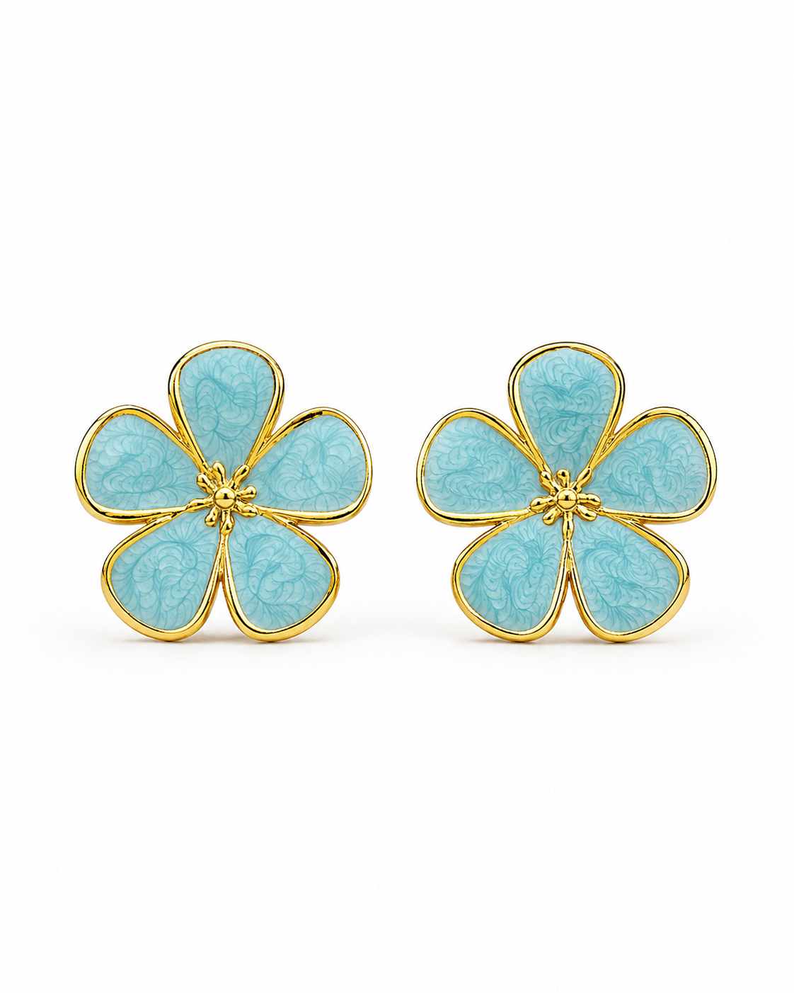 Ocean Blossom Stud Earrings