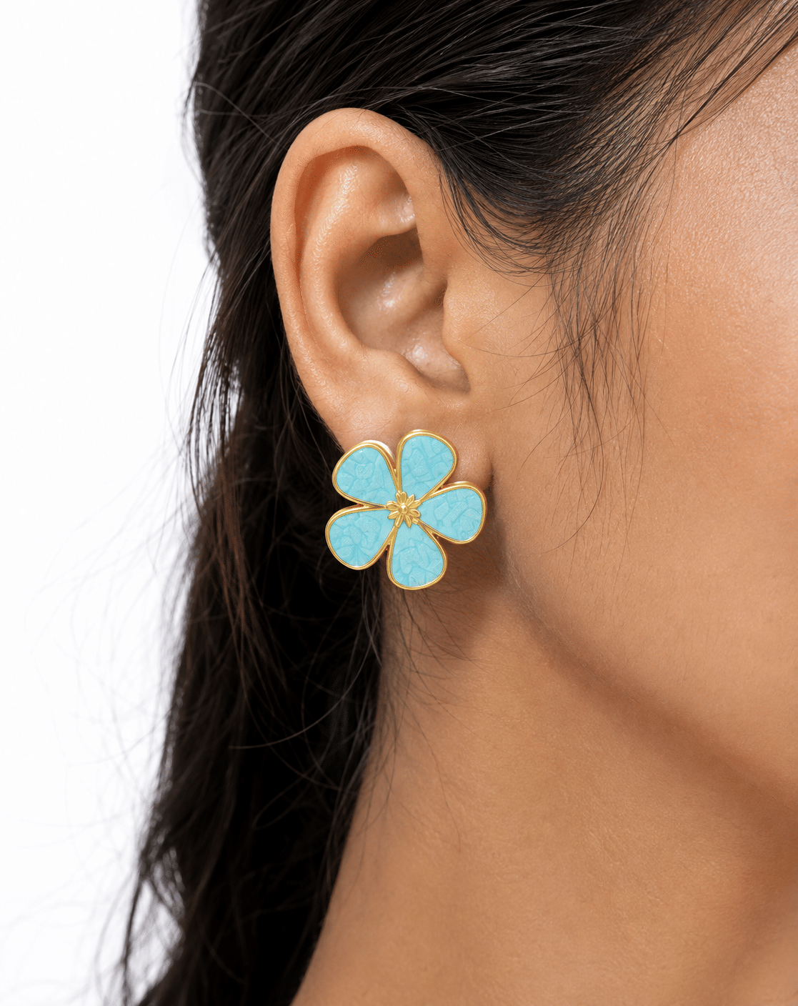 Ocean Blossom Stud Earrings