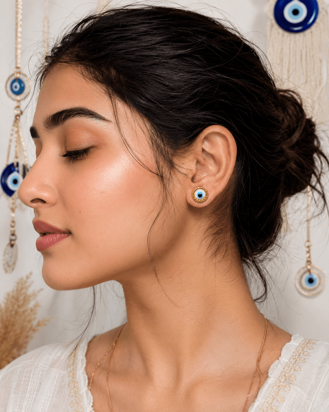 Everyday Evil Eye Studs