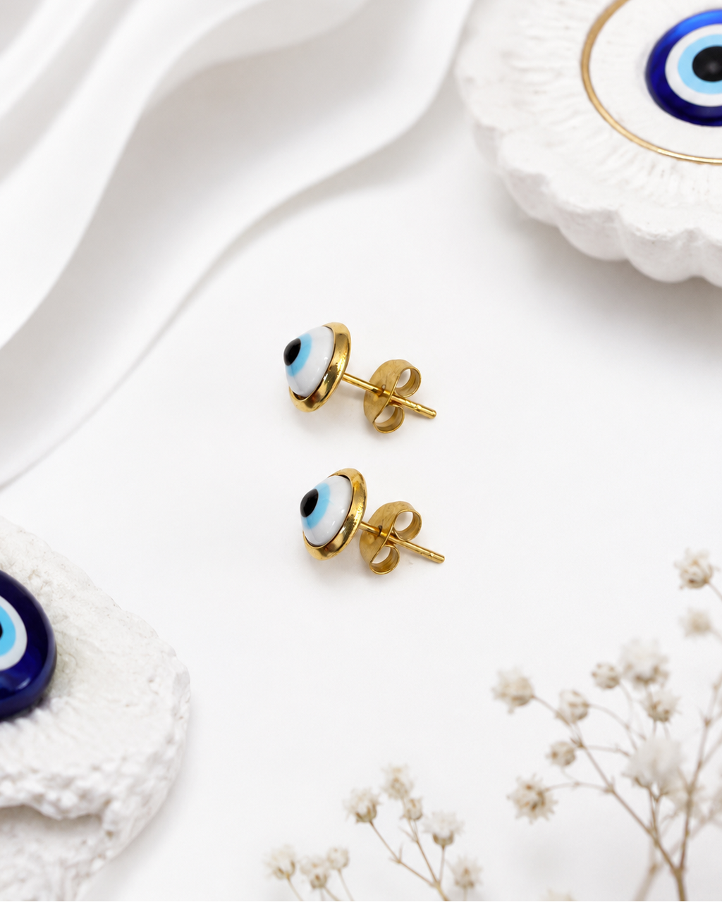 Everyday Evil Eye Studs