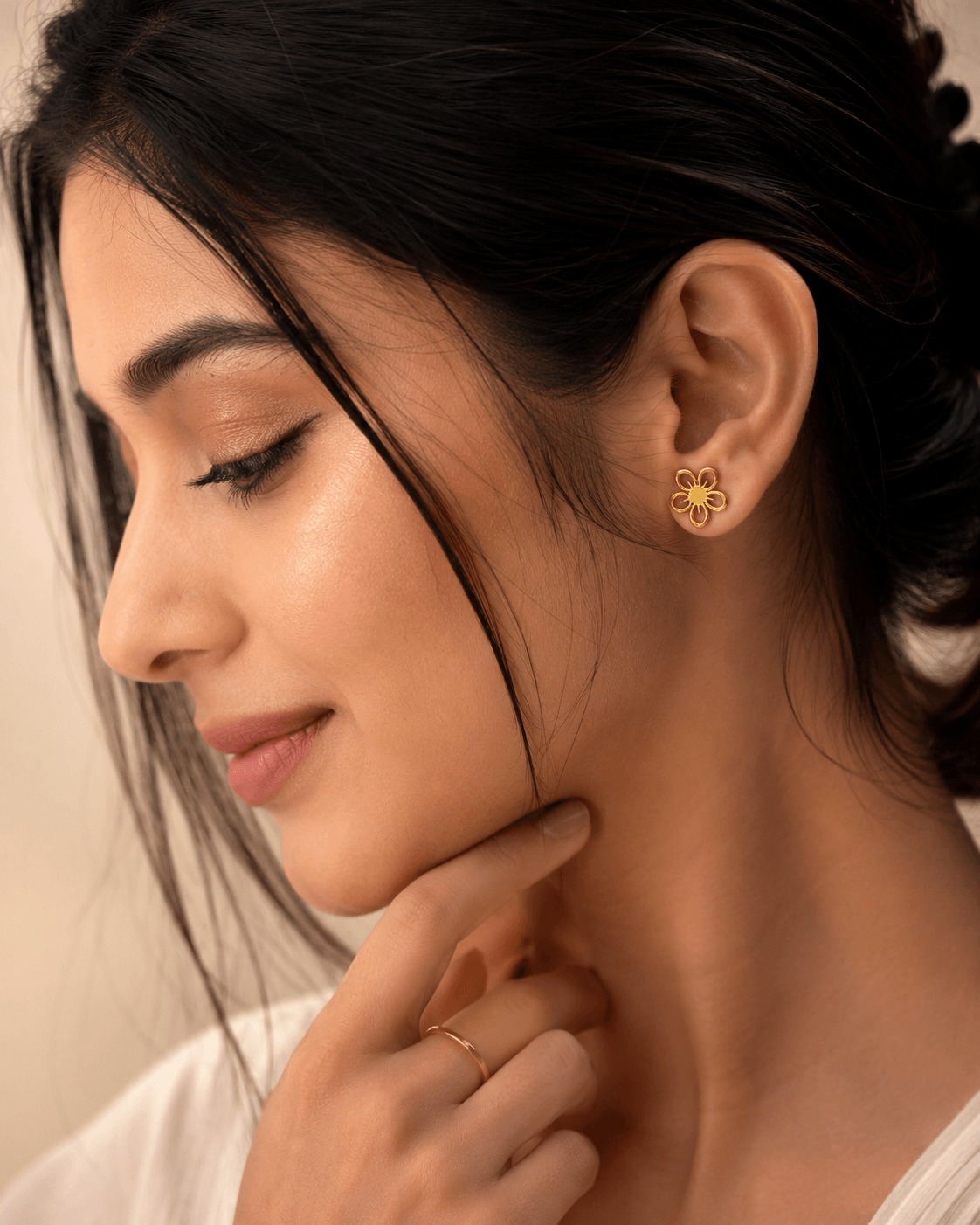 Everyday Golden Bloom Studs