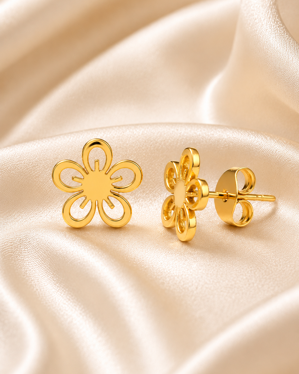 Everyday Golden Bloom Studs
