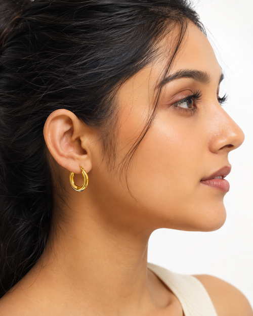 Aura Gold Hoops