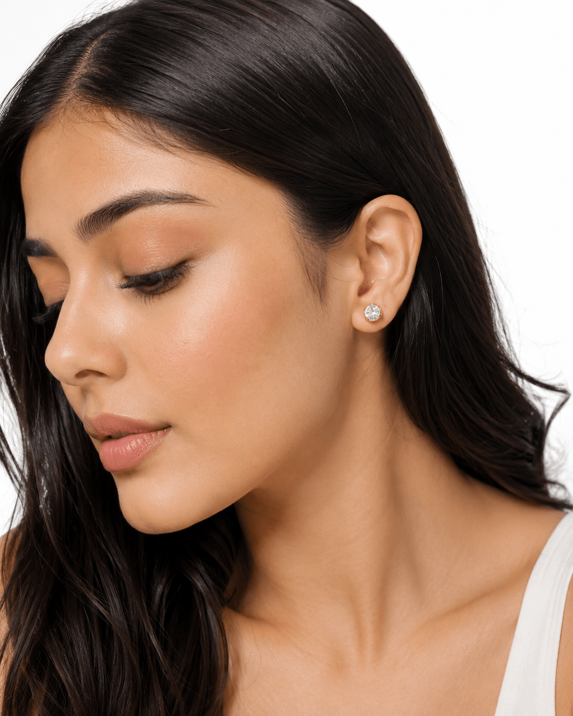 Celeste Solitaire Studs