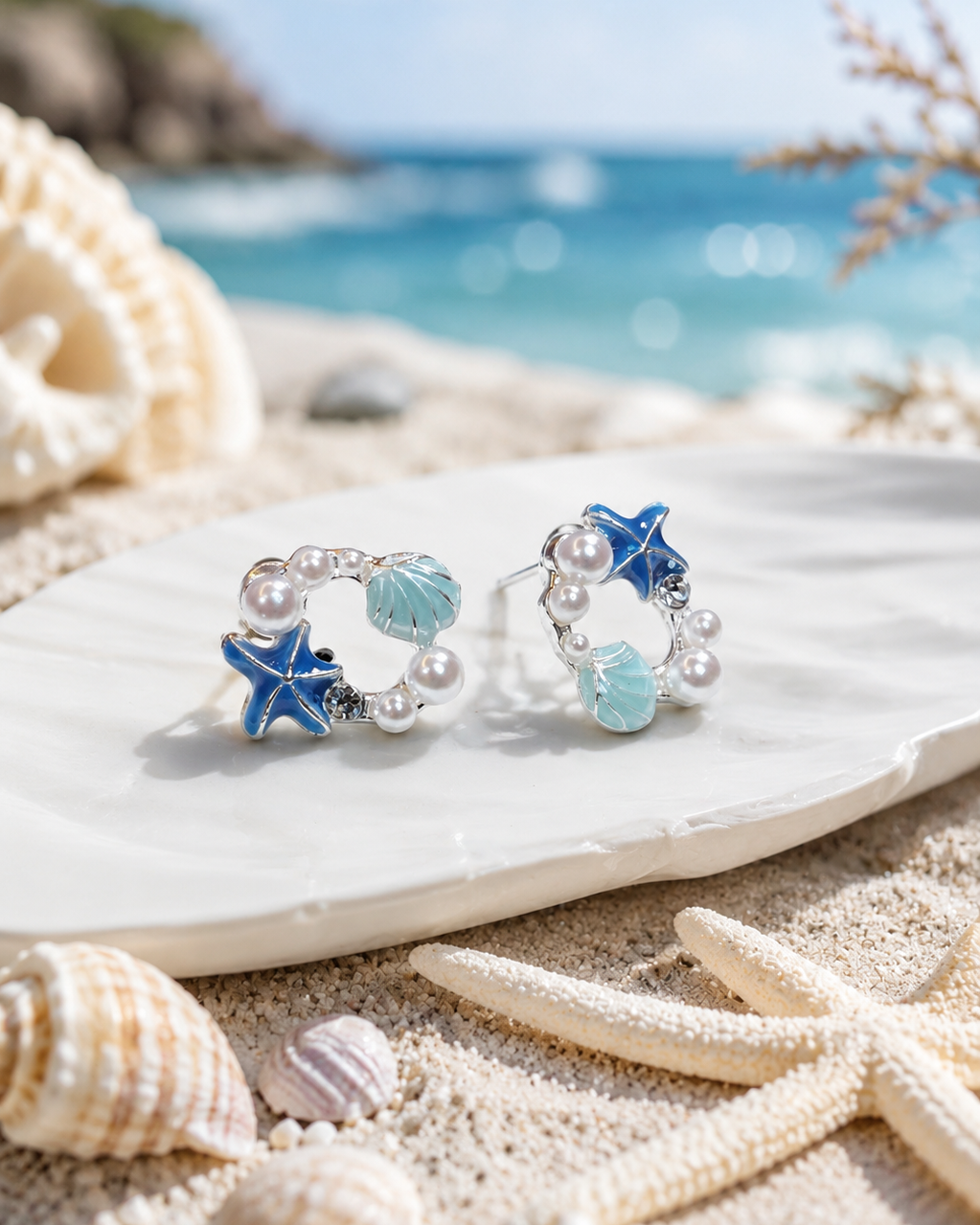 🌊 Ocean Pearl Earrings