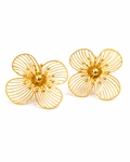 Golden Petal Bloom Earrings