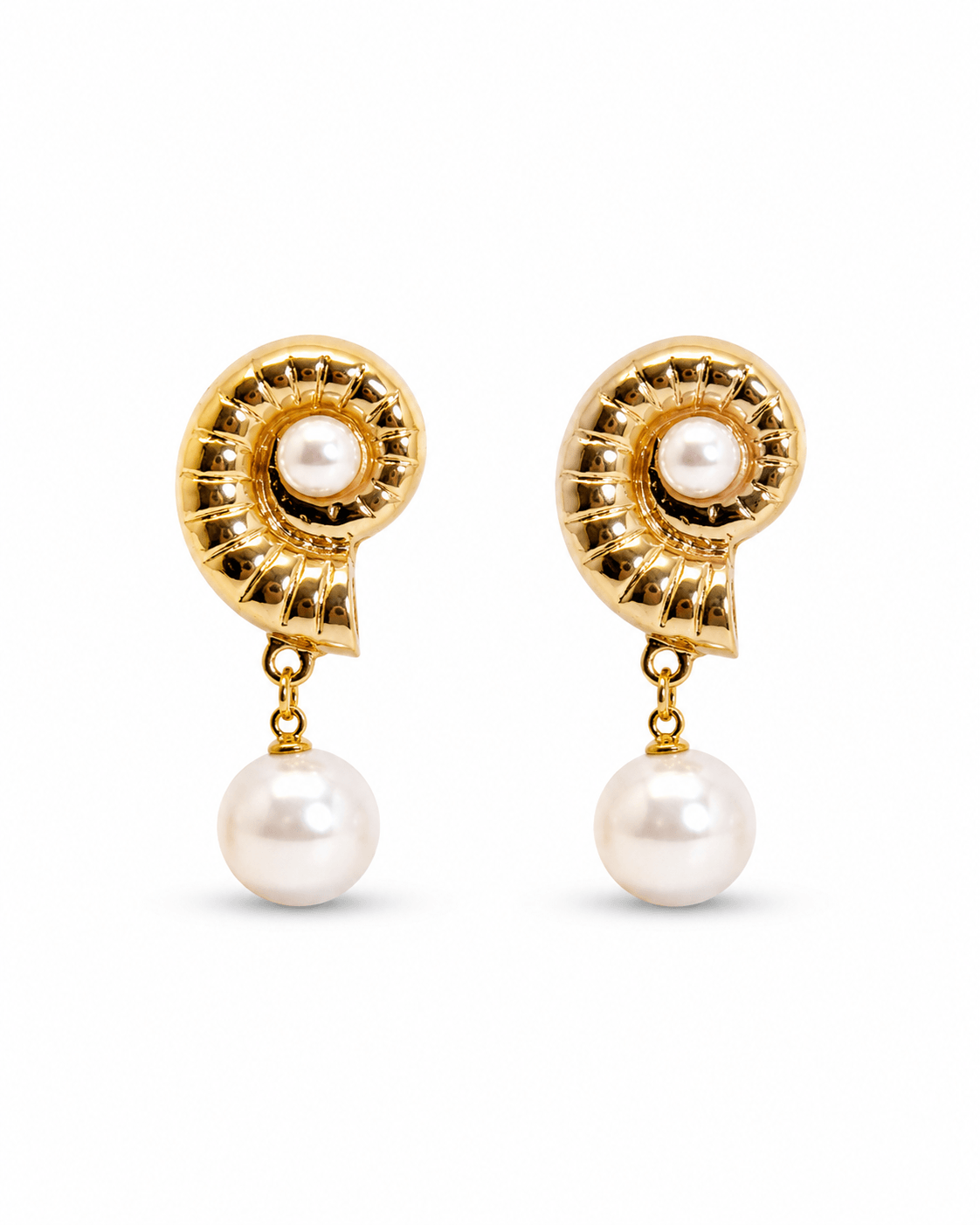 Pearl Halo Drop Earrings