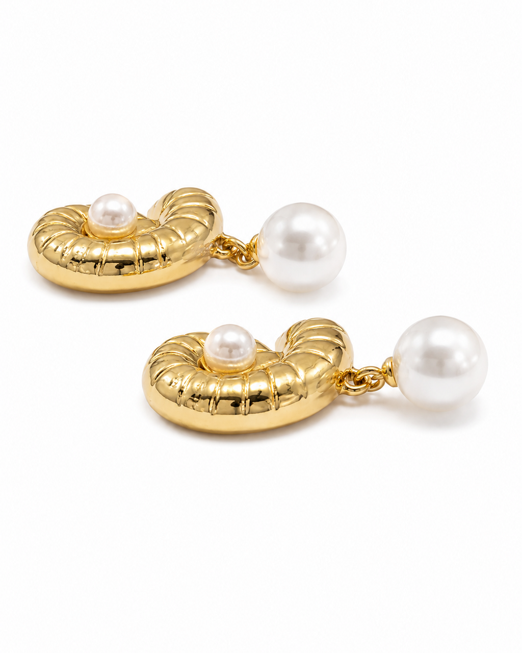 Pearl Halo Drop Earrings