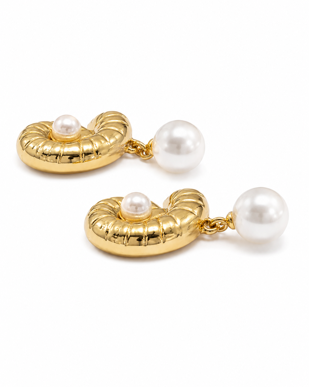 Pearl Halo Drop Earrings