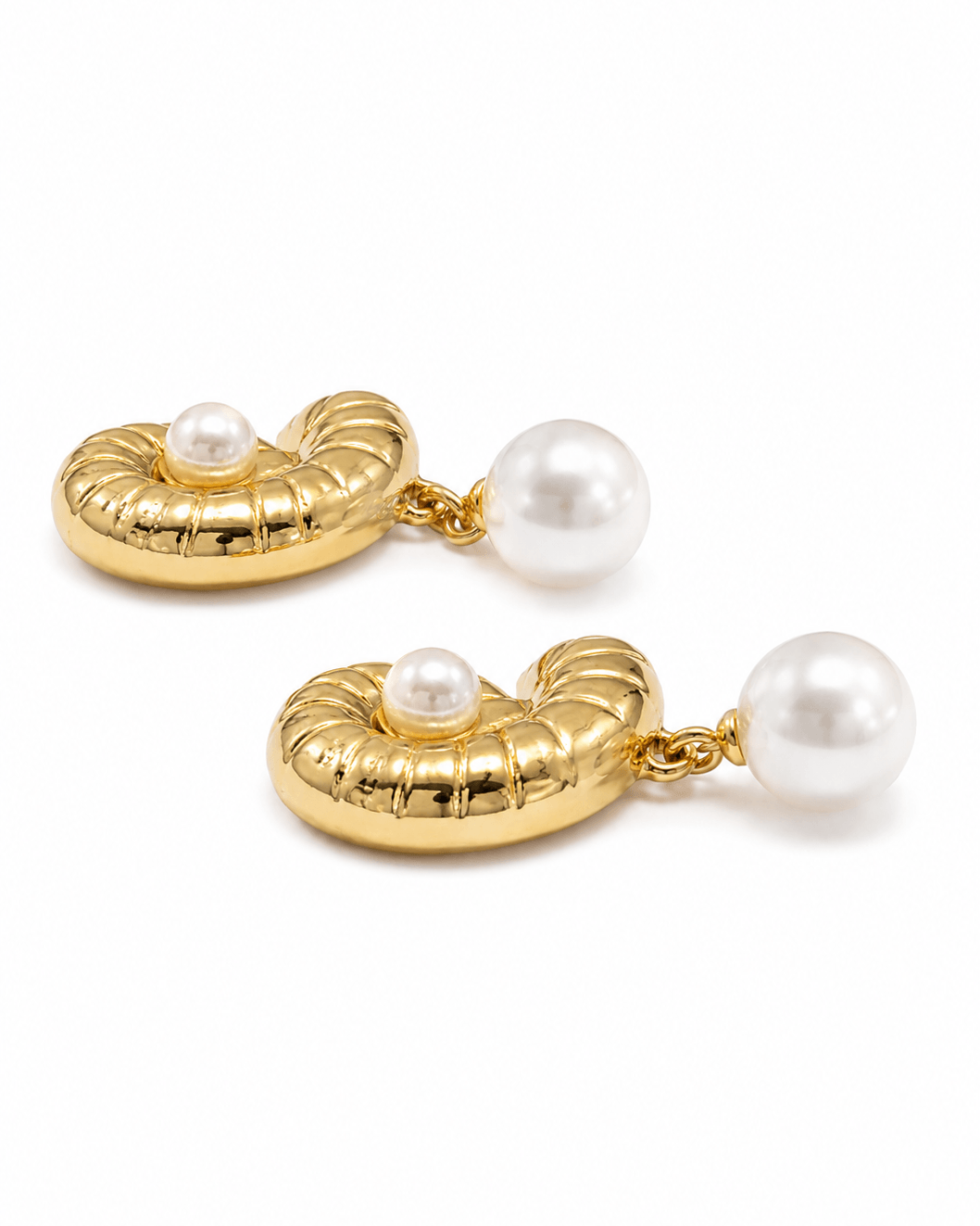 Pearl Halo Drop Earrings