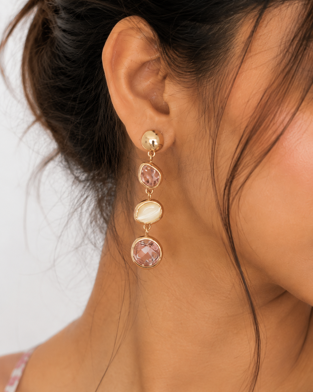 Blush Glow Drop Earrings