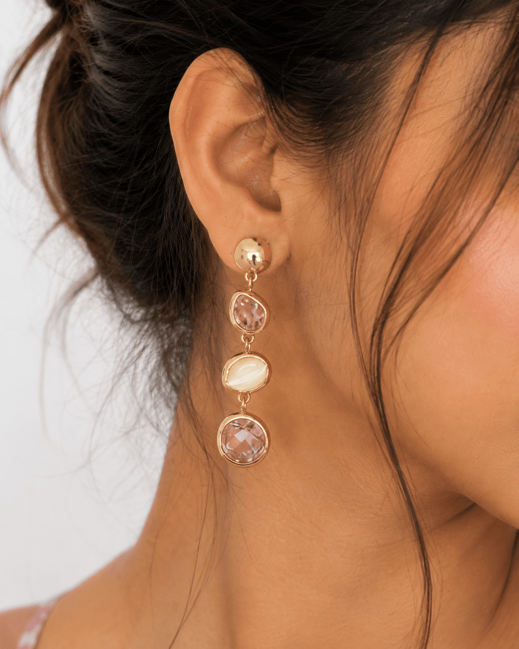 Blush Glow Drop Earrings