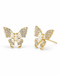 Pearl Butterfly Stud Earrings