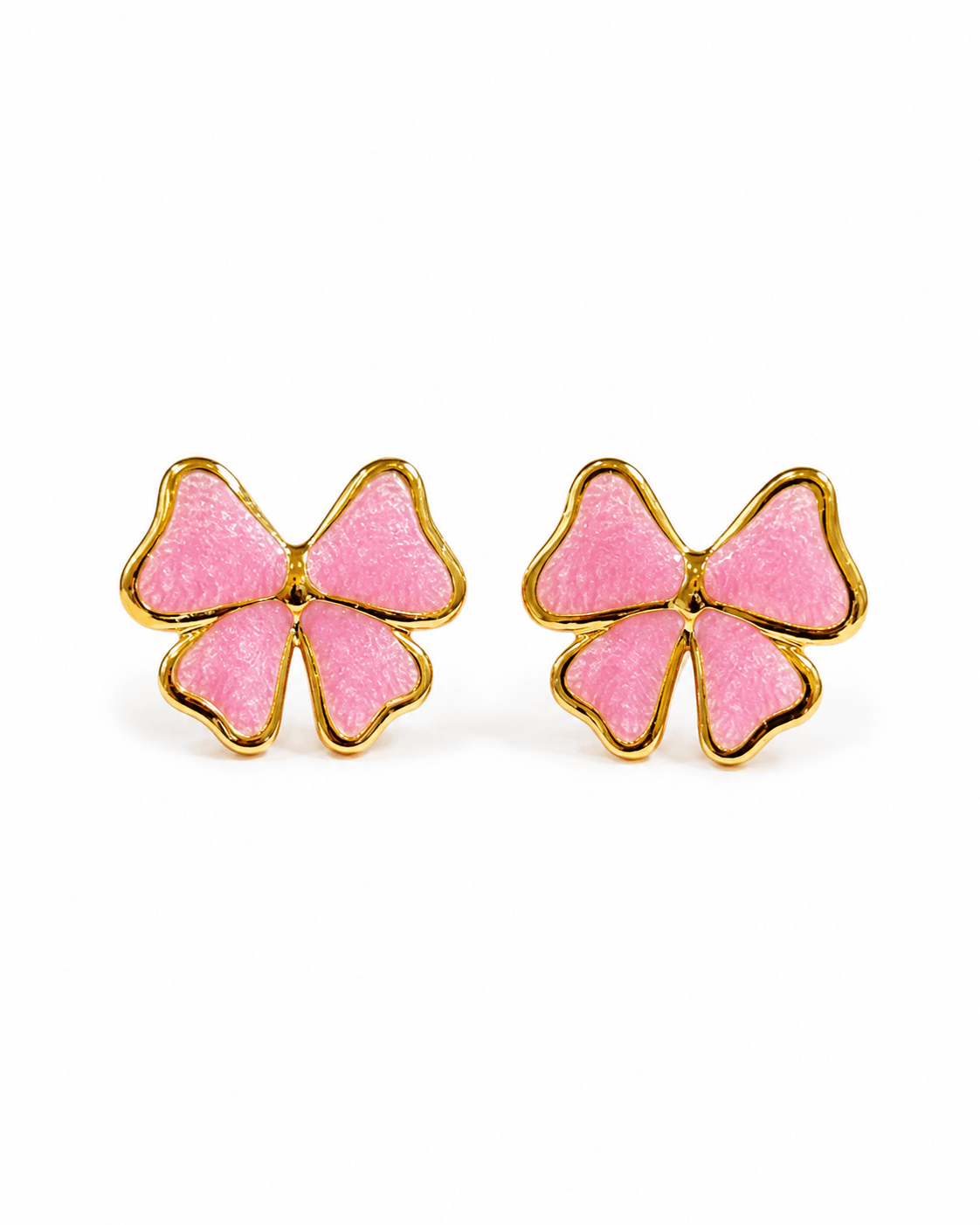 Anti-Tarnish Clover Stud Earrings