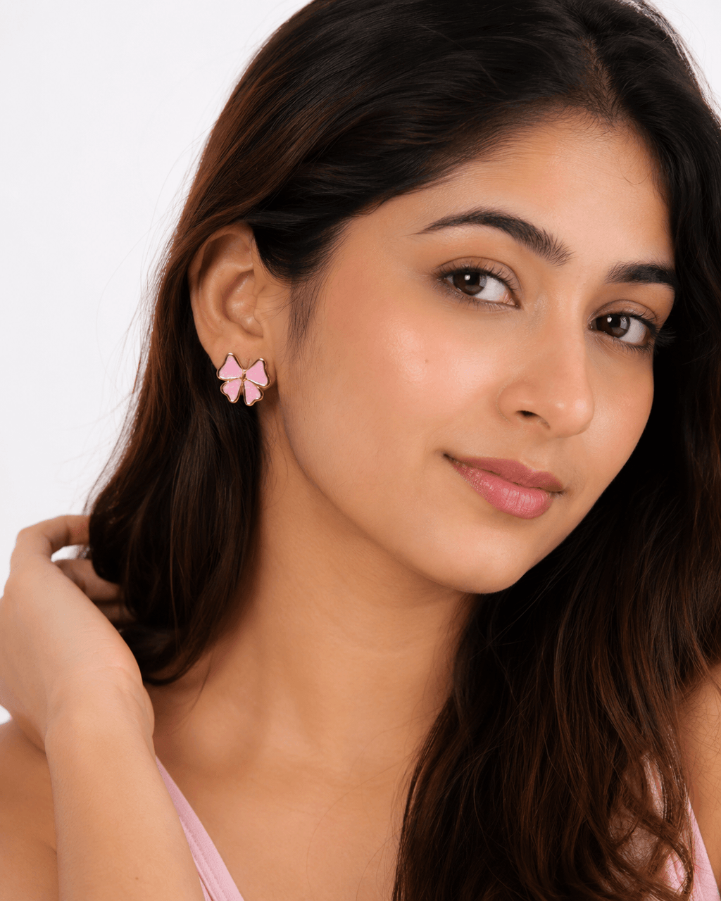 Anti-Tarnish Clover Stud Earrings