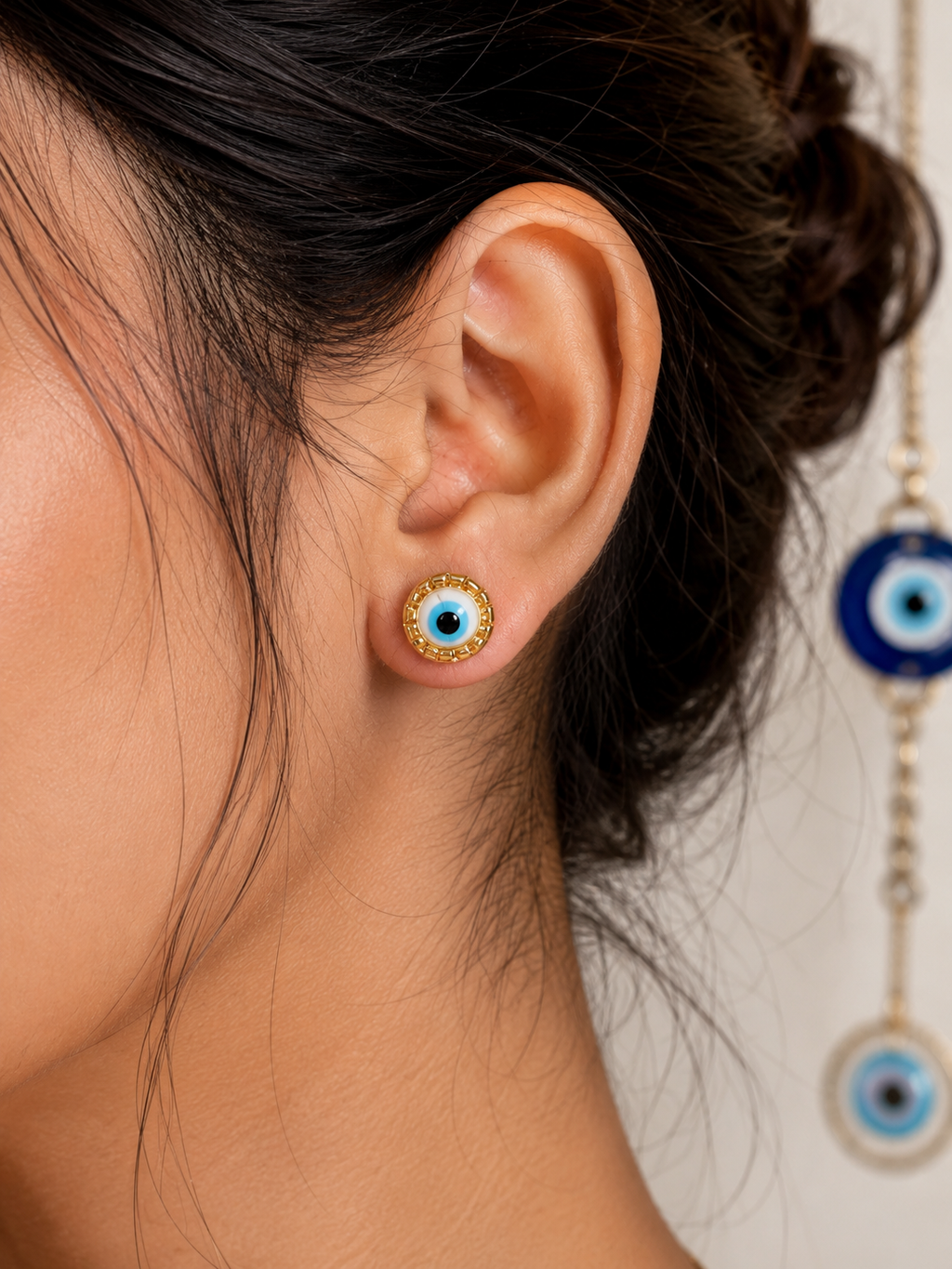 Everyday Evil Eye Studs