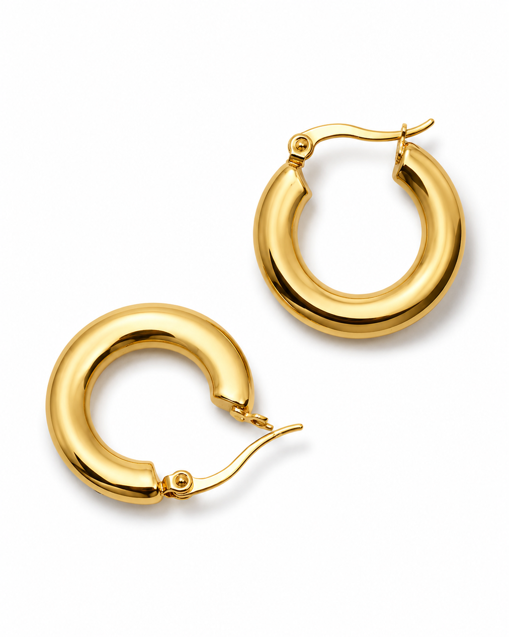 Aura Gold Hoops